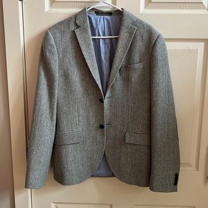 H&M Grey Herringbone Blazer Size 40R
